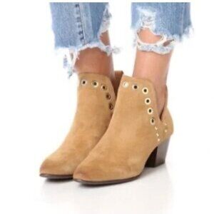 Sam Edelman | “Rubin Grommet” Ankle Boots, Western Boho Suede, Size 8.5